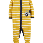 Pijama Amarillo con Camión - 9 Meses