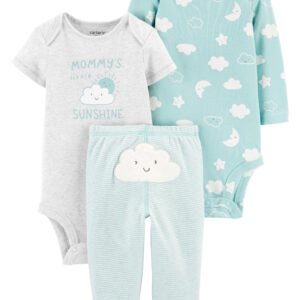 Set 3 Piezas 2 Body + 1 Pantalón - 6 Meses