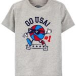 Remera MC Gris USA - 4 Años