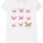 Remera MC Blanca Mariposa - 4 Años