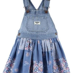 Vestido Jardinera Floral - 18 Meses