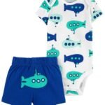 Set 2 Piezas Submarino - 6 Meses