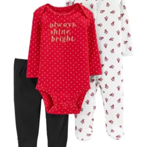 Set 3 Piezas Pijama - 6 Meses