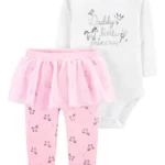 Set 2 Piezas Little Princess Rose - 18 Meses