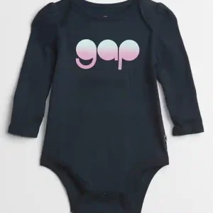 Body Azul ML GAP Girls - 3/6 Meses