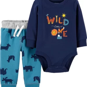 Set 2 Piezas Wild One - 6 Meses